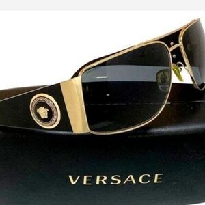 Versace Black and Gold Sunglasses